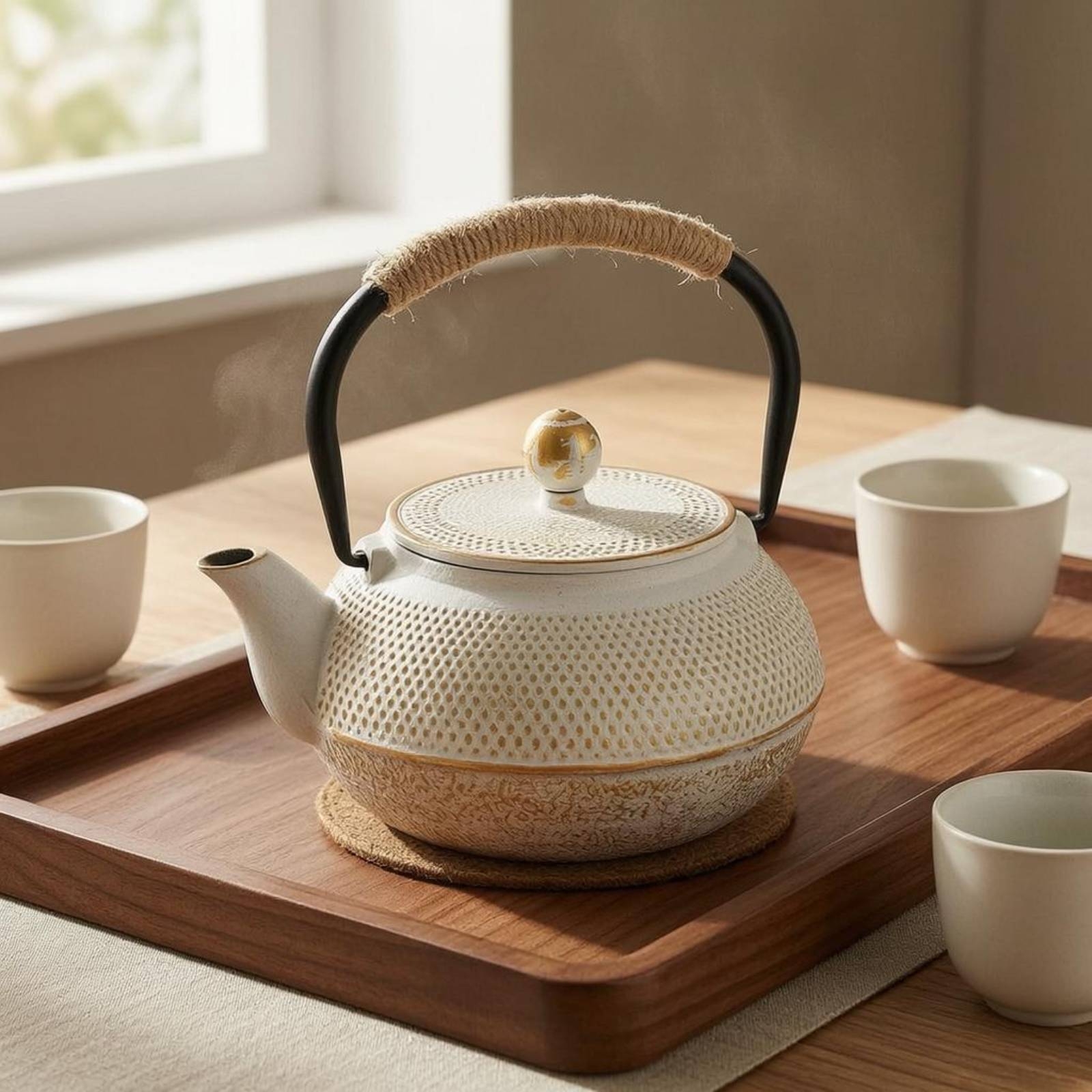 Cast Iron Skillet - Cast Iron Teapot Speckled Cast Iron