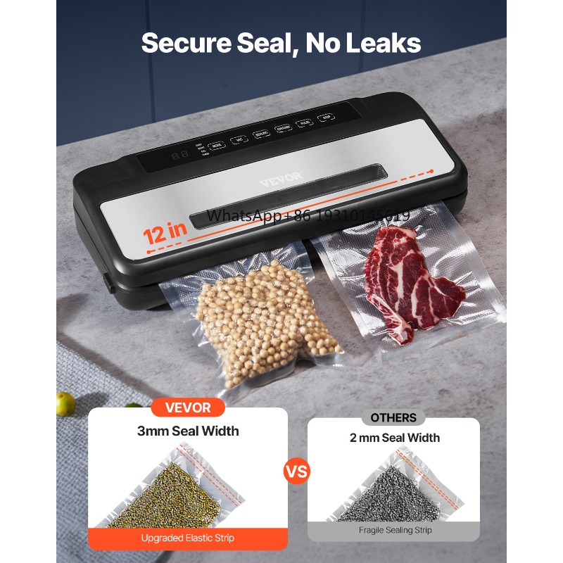 Food Vacuum Sealer - 【From China】VEVOR 80Kpa 120W Electric Vacuum