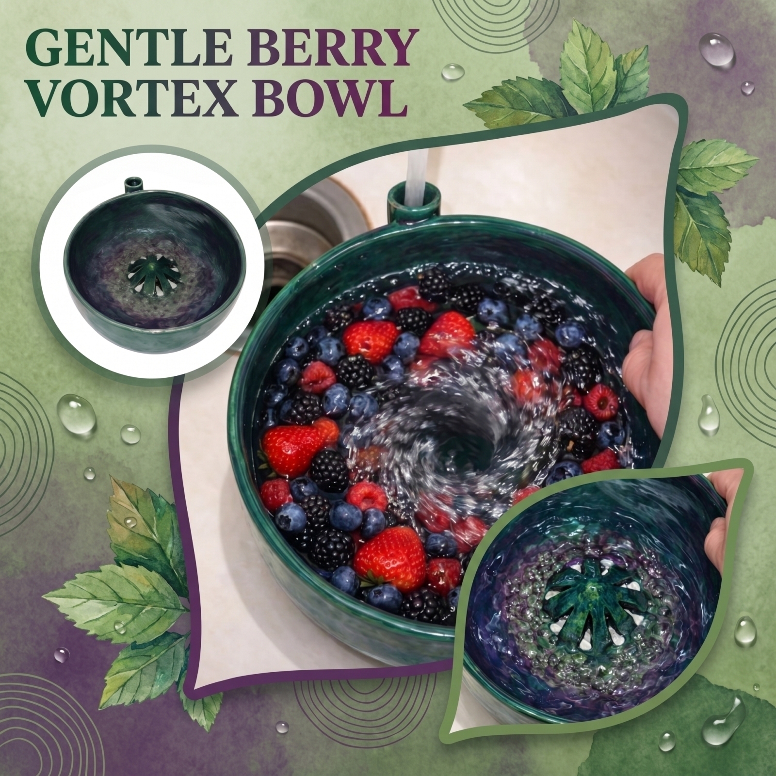 Automatic Berry Vortex Bowl Ve - Kitchen Gadgets Save Time ulasan dan harga