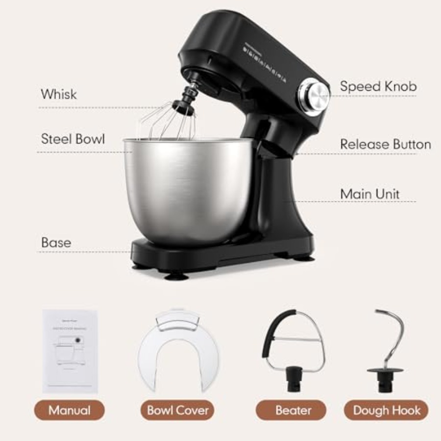 Stand Mixer 4.8 Qt Electric Fo - Quirky Kitchen Gadgets ulasan dan harga