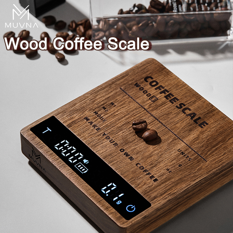 MUVNA Solid Wood Coffee Scale  - Kitchen Timer Digital ulasan dan harga