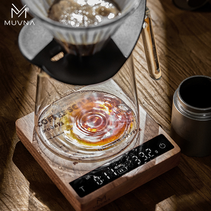 MUVNA Solid Wood Coffee Scale  - Kitchen Timer Digital ulasan dan harga