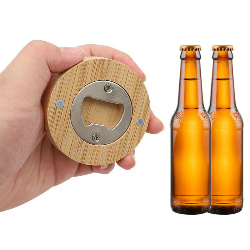 1/2PCS Round Bottle Opener Woo - Kitchen Gadgets Home Party ulasan dan harga