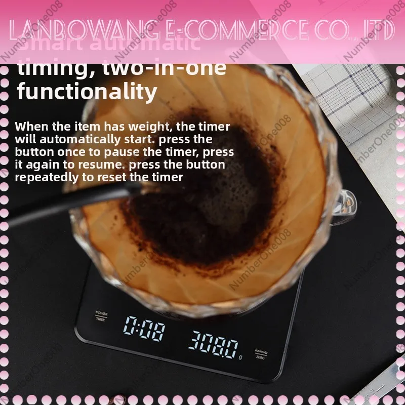 Rechargeable Coffee Scale 3kg/ - Kitchen Timer Digital ulasan dan harga