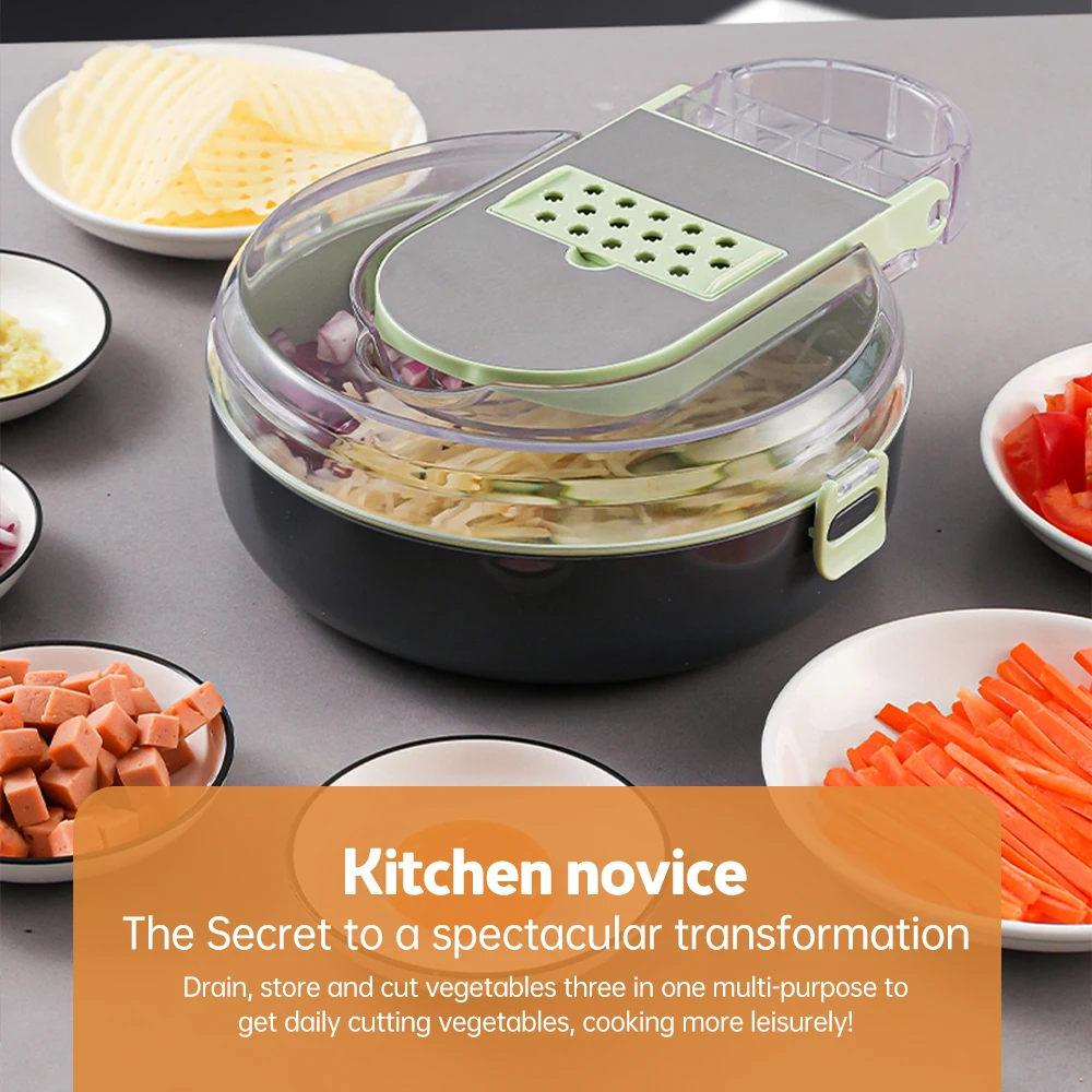 Vegetable Chopper with Contain - Kitchen Gadgets Save Time ulasan dan harga