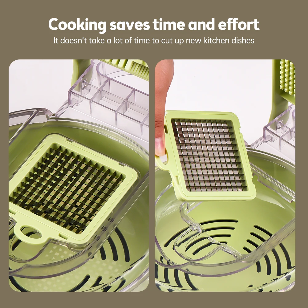 Vegetable Chopper with Contain - Kitchen Gadgets Save Time ulasan dan harga