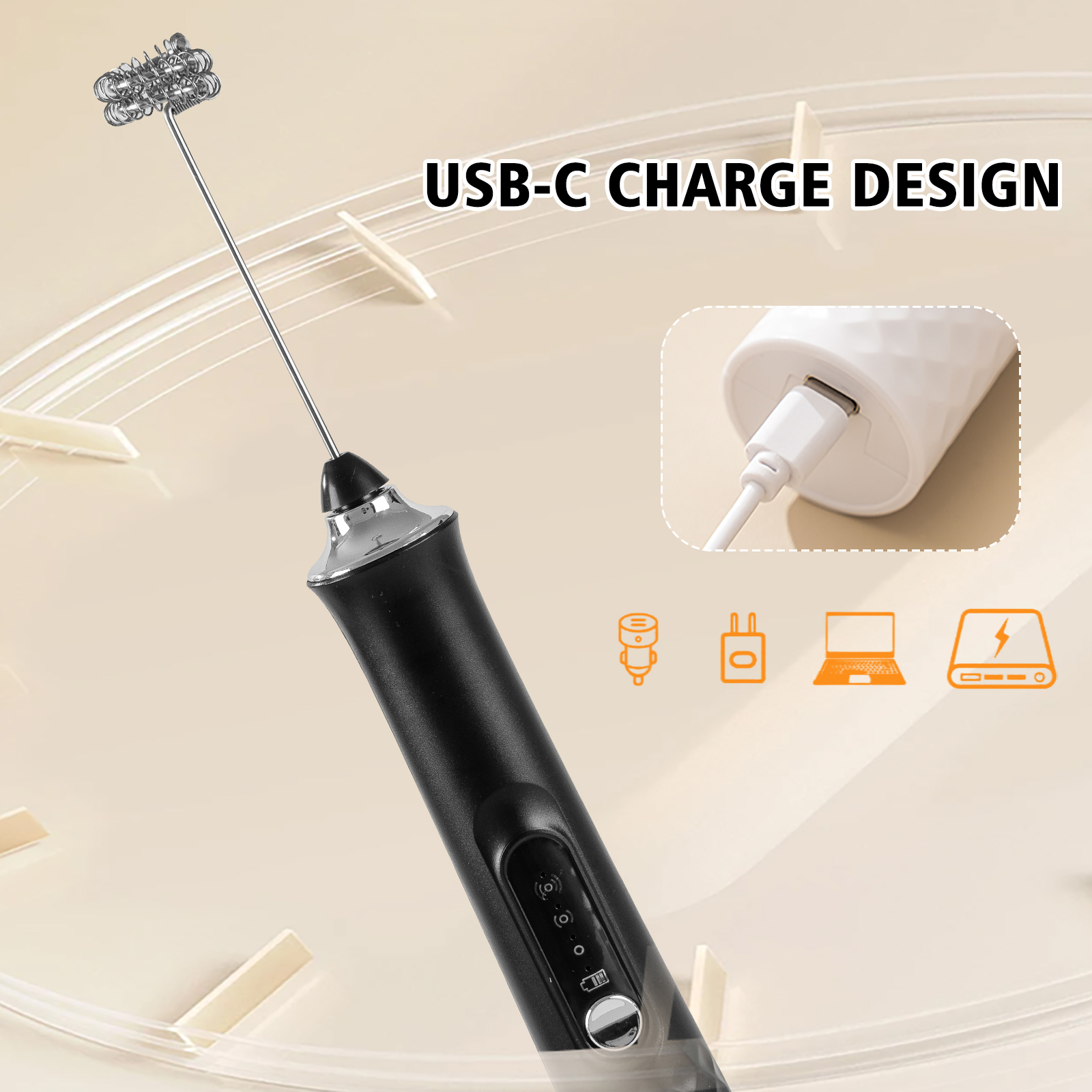 Powerful Electric Milk Frother - Quirky Kitchen Gadgets ulasan dan harga
