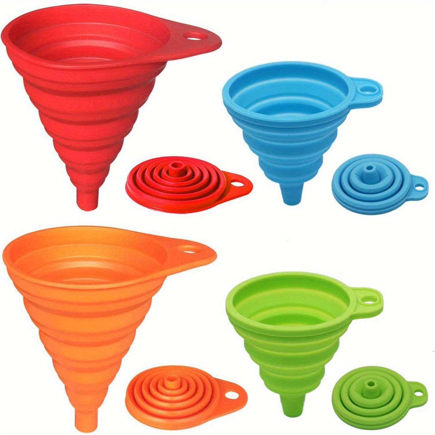 1/2/4PCS Silicone Collapsible  - Kitchen Gadgets Ninja ulasan dan harga