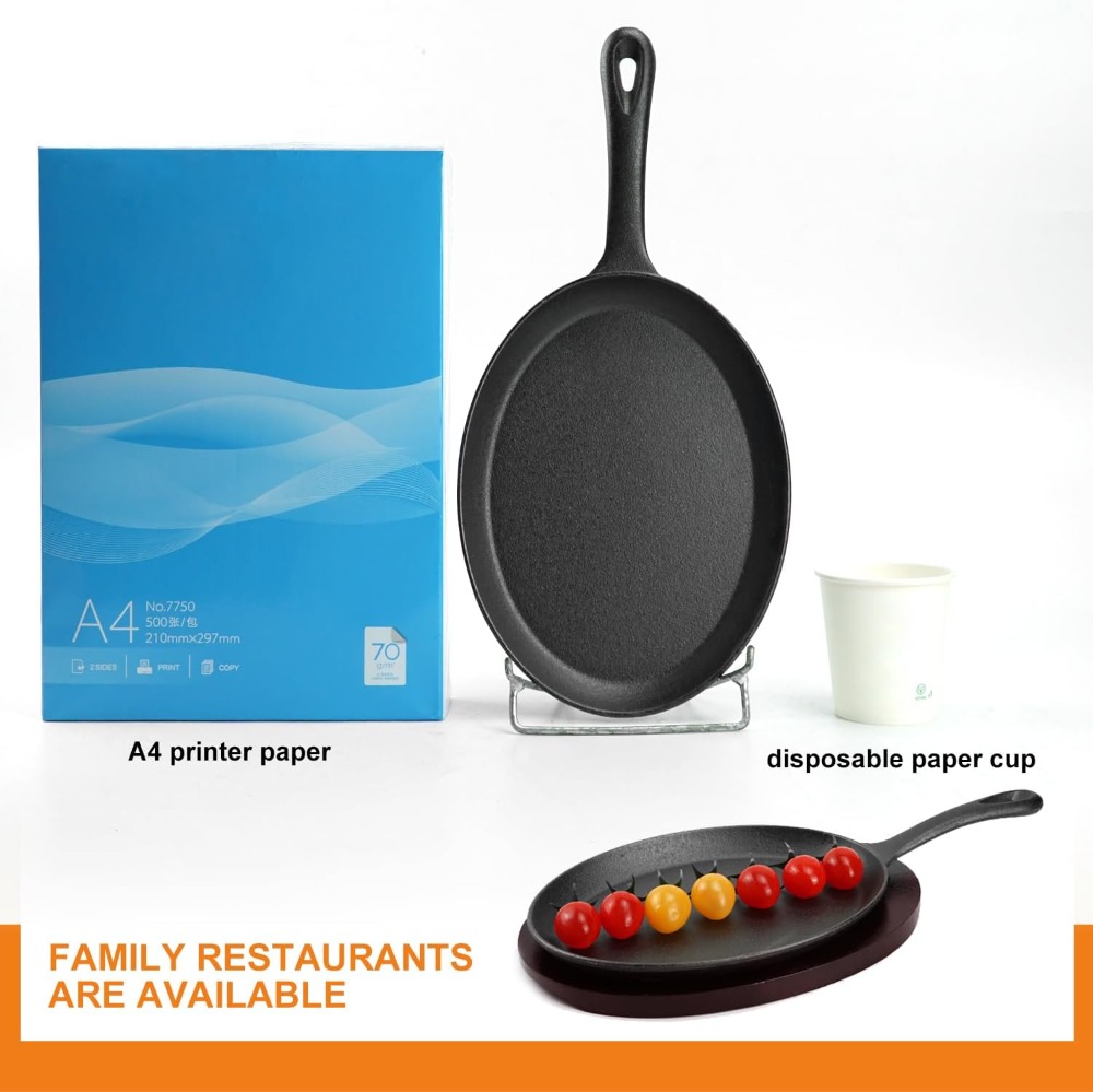 Cast Iron Sizzling Plate with  - Cast Iron Skillet ulasan dan harga