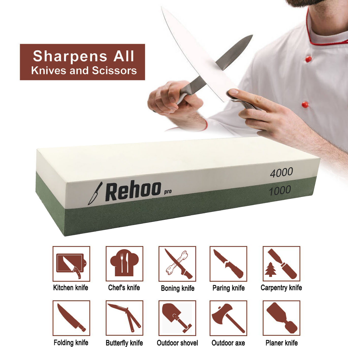 Rehoo Double-sided Whetstone 1 - Kitchen Gadgets For Chefs ulasan dan harga