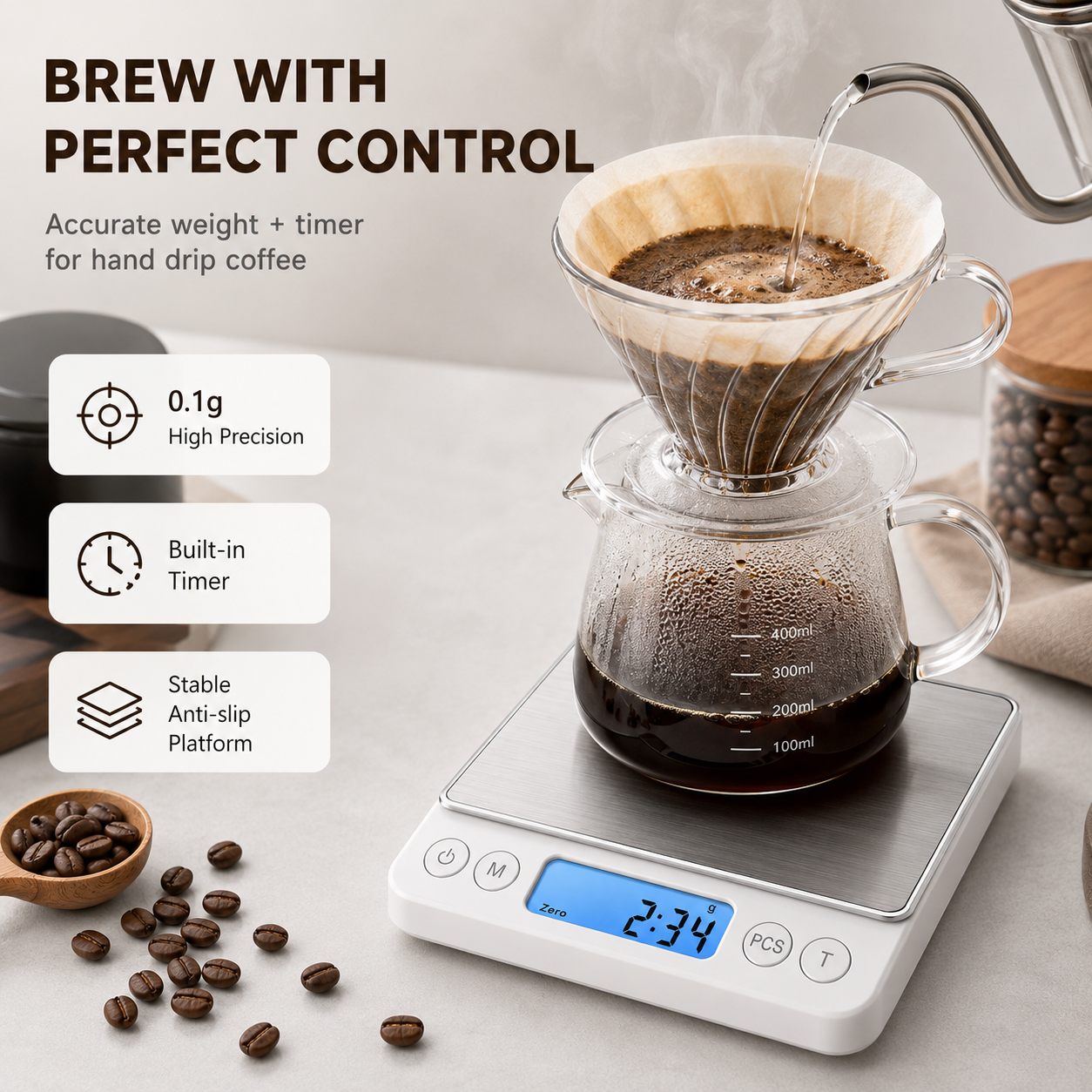 Digital Coffee Scale with Time - Kitchen Timer Digital ulasan dan harga