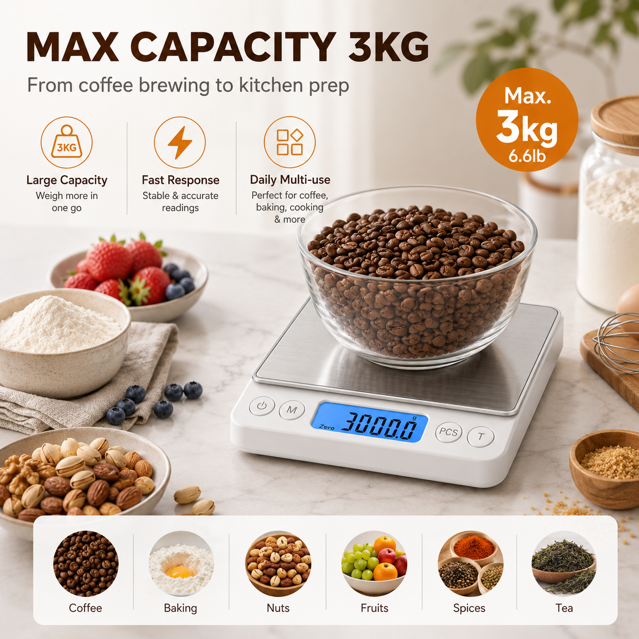 Digital Coffee Scale with Time - Kitchen Timer Digital ulasan dan harga