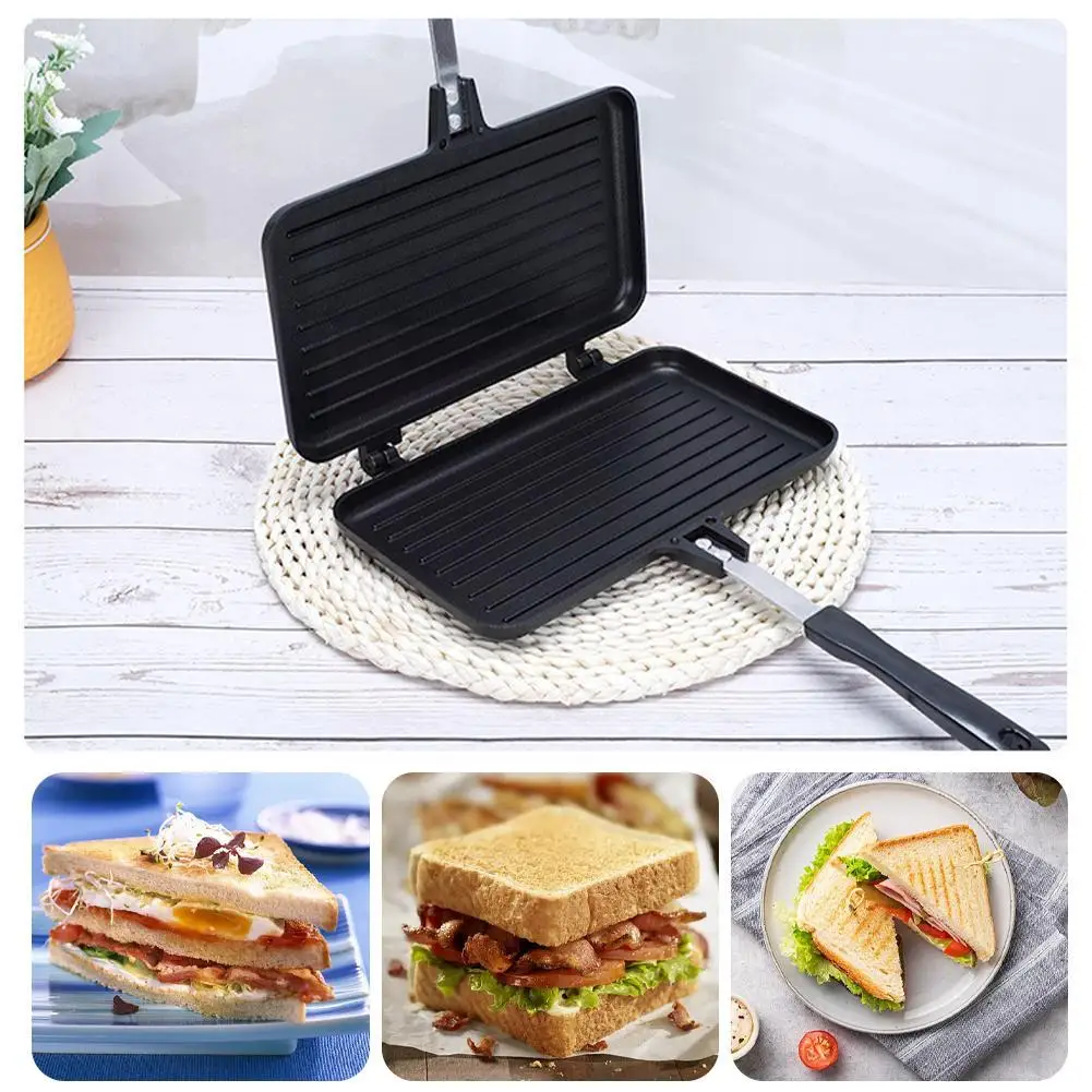 Double-Sided Frying Pan Non-St - Cast Iron Skillet ulasan dan harga