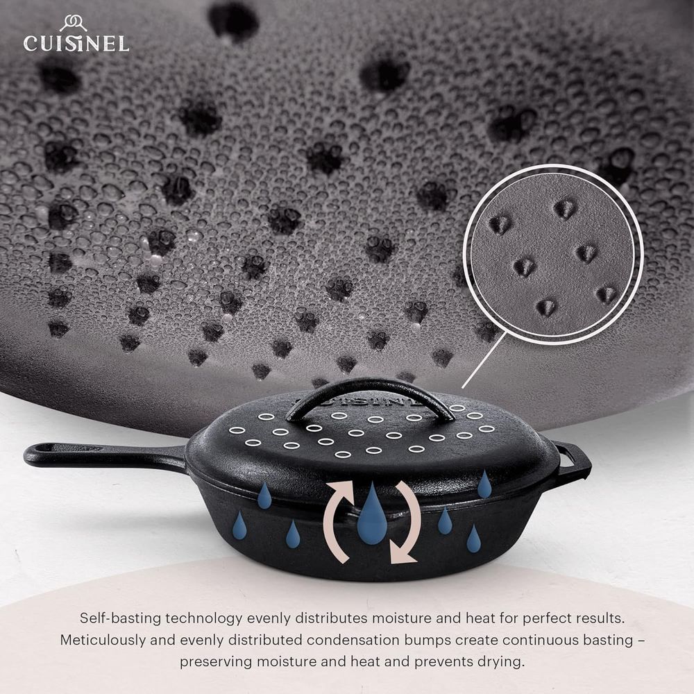 Triple-Size Pre-Seasoned Cast  - Cast Iron Skillet ulasan dan harga