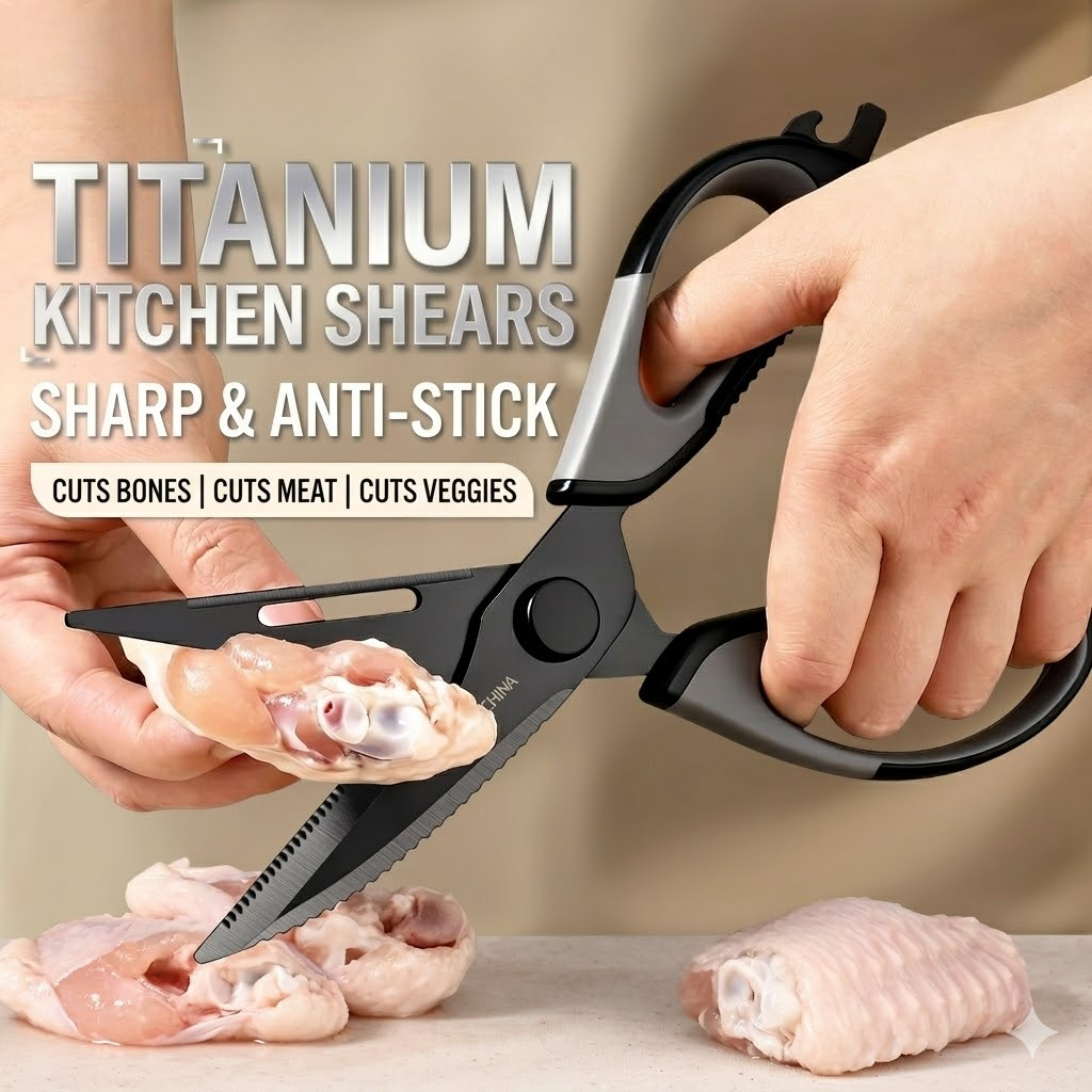 Kitchen scissors Titanium Chic - Kitchen Gadgets Ninja ulasan dan harga