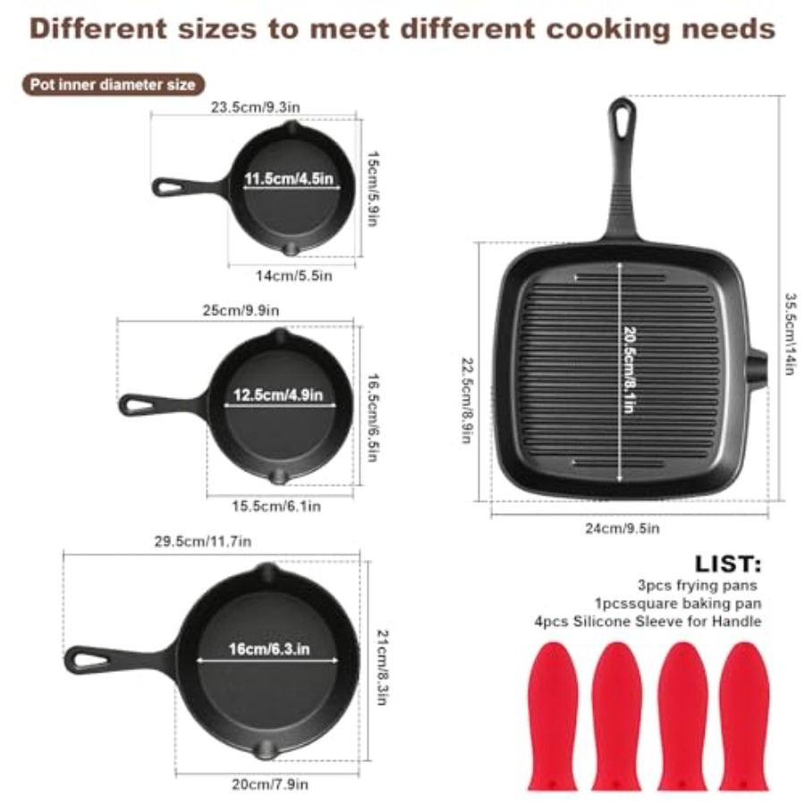 Pre-Seasoned Cast Iron Skillet - Cast Iron Skillet ulasan dan harga