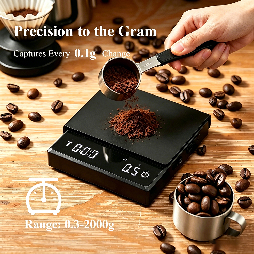 Mini Digital Coffee Scale with - Kitchen Timer Digital ulasan dan harga