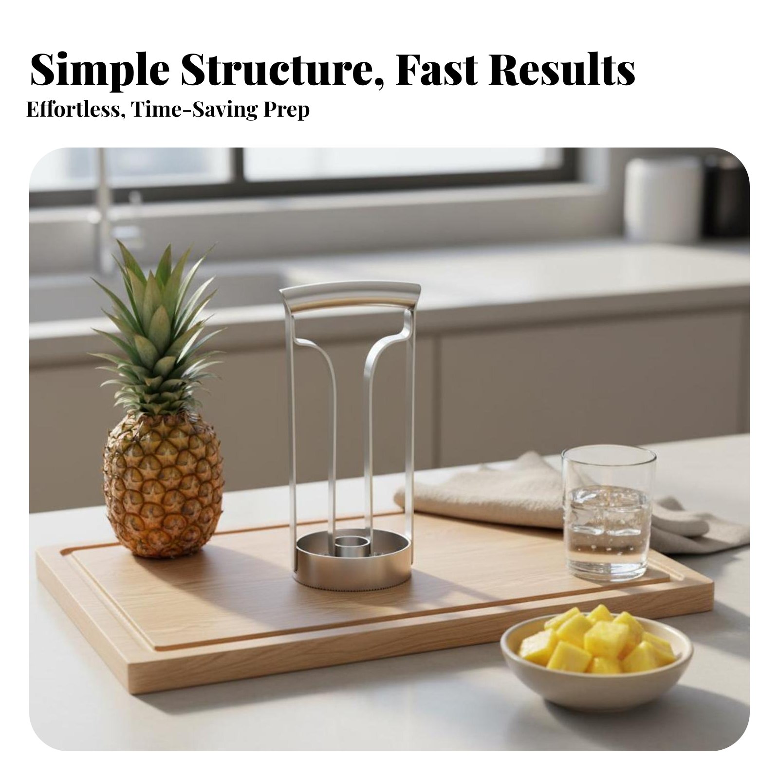 Stainless Steel Pineapple Cutt - Kitchen Gadgets Save Time ulasan dan harga