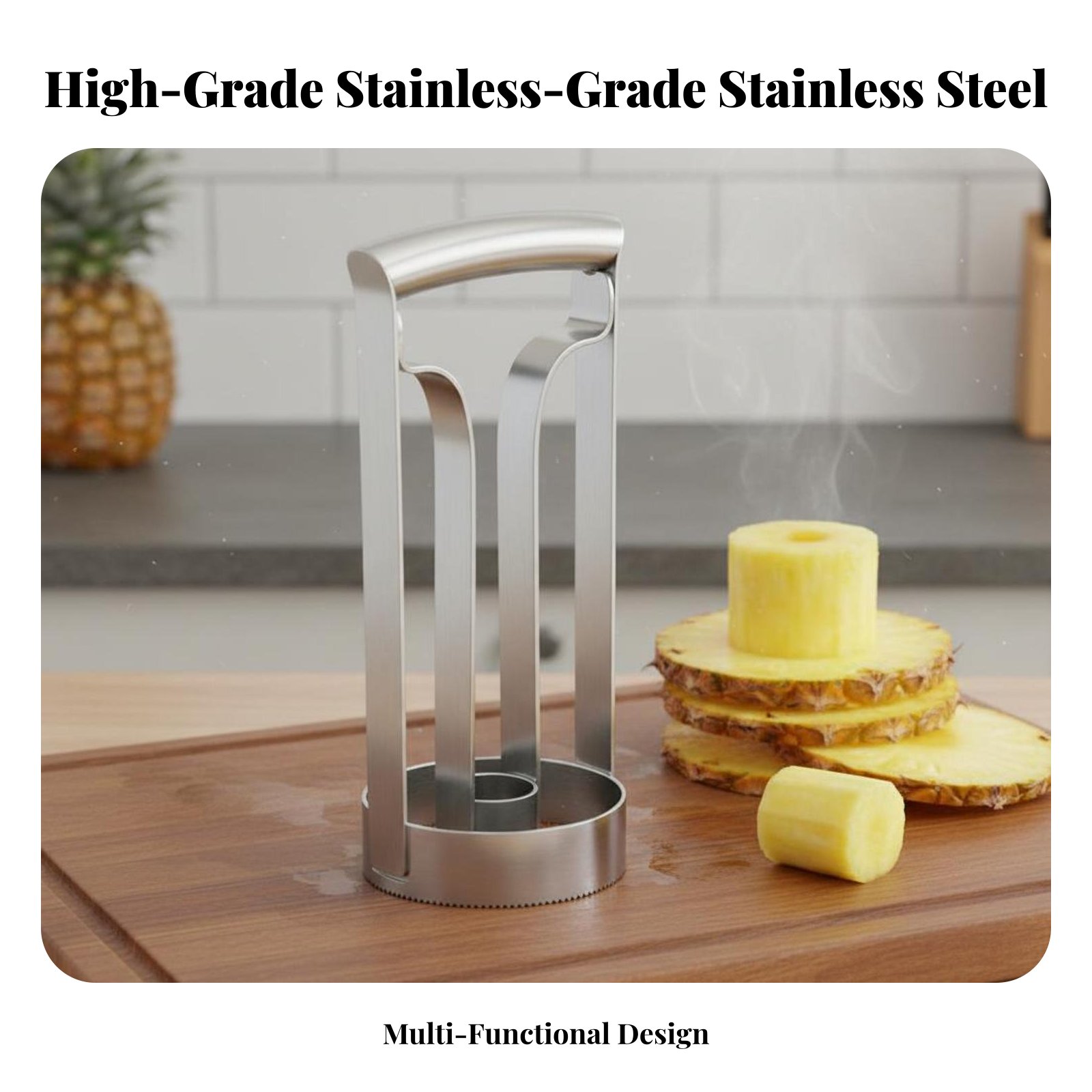 Stainless Steel Pineapple Cutt - Kitchen Gadgets Save Time ulasan dan harga