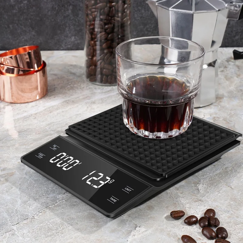3kg/0.1g Coffee Scale with Tim - Kitchen Timer Digital ulasan dan harga