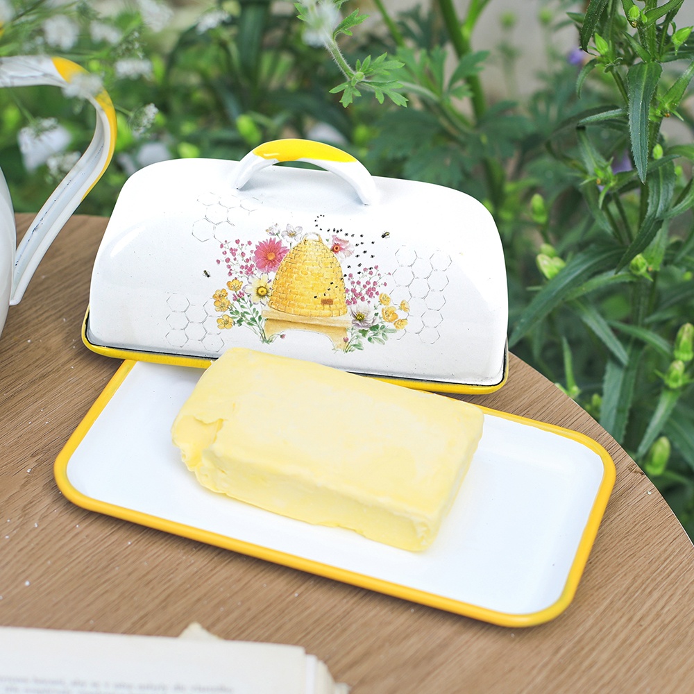 Menschy Enamel Butter Dish Che - Kitchen Gadgets Ninja ulasan dan harga