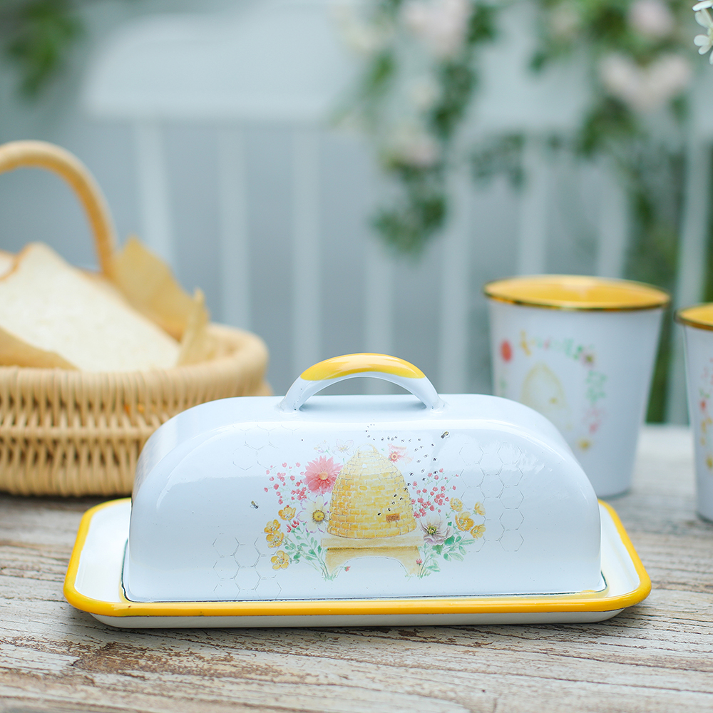 Menschy Enamel Butter Dish Che - Kitchen Gadgets Ninja ulasan dan harga