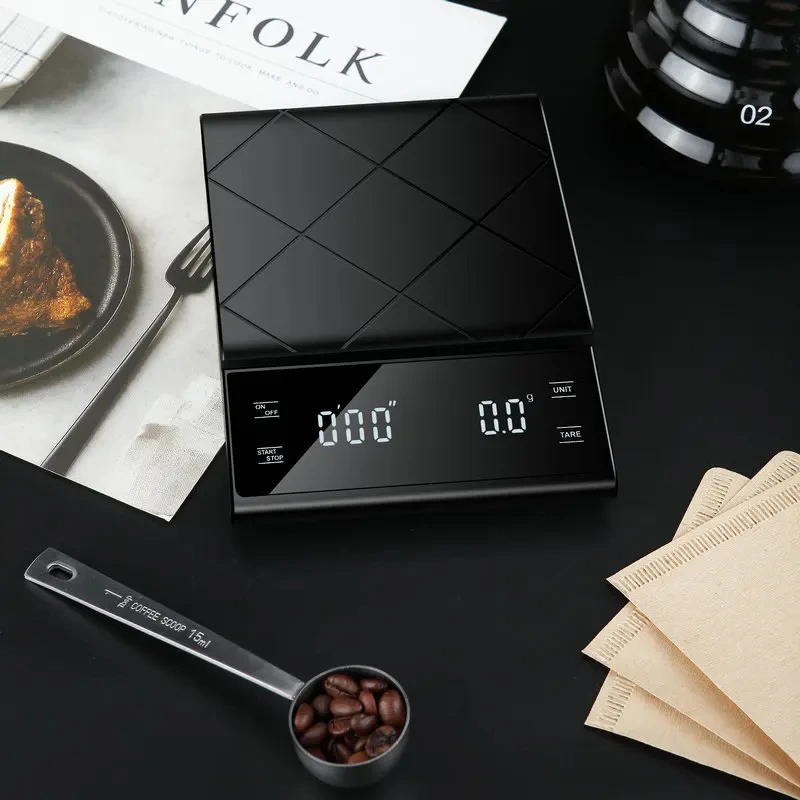 3kg/0.1g Coffee Scale With Tim - Kitchen Timer Digital ulasan dan harga