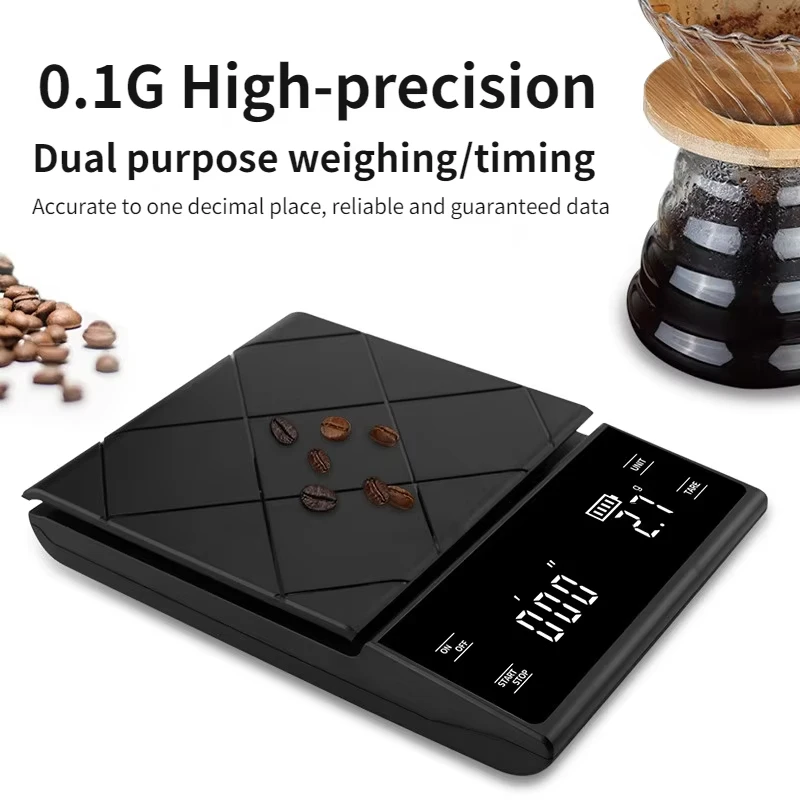 3kg/0.1g Coffee Scale With Tim - Kitchen Timer Digital ulasan dan harga