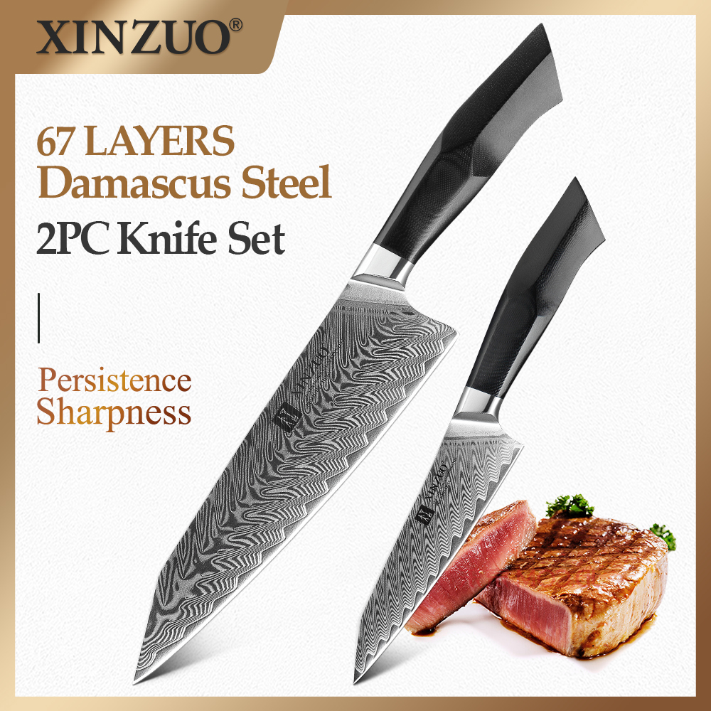 XINZUO 2PCS Kitchen Knives Set - Kitchen Gadgets For Chefs ulasan dan harga