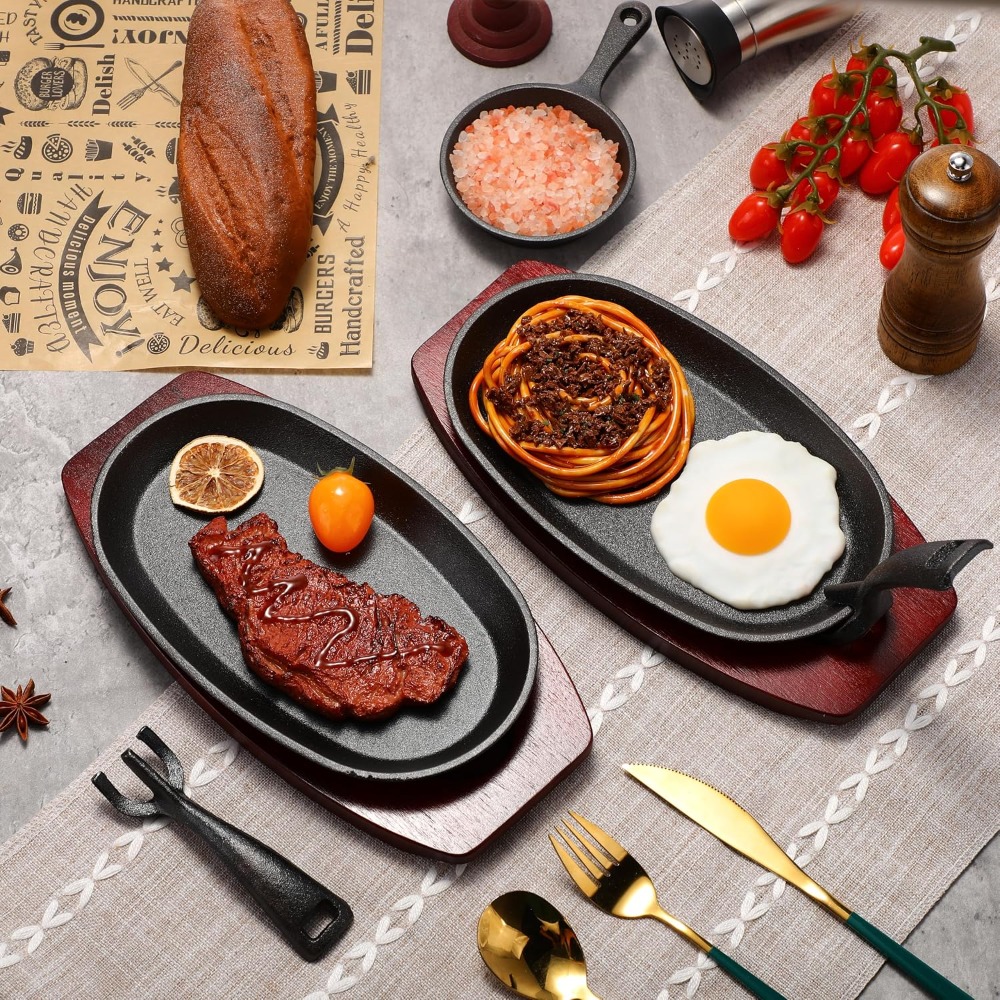 2-Piece Cast Iron Fajita Skill - Cast Iron Skillet ulasan dan harga